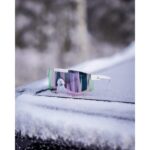 AMOQ Comet Aurinkolasit Valkoinen - Pinkki Peili