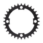 Ketjuratas E-bike, 34h, Narrow wide,BCD104, teräs, musta