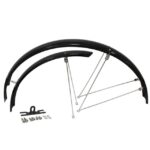 Lokasuojapari 26" CAVO, aisallinen, kiinnikkeet, musta 60mm