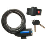 Spiraalilukko Cavo, 12/180cm, musta