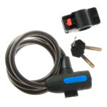 Spiraalilukko Cavo, 10/150cm, matta musta