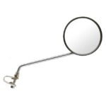 Taustapeili CAVO, musta/hopea, 4"