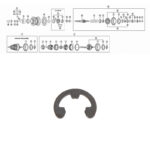 SHIMANO NEXUS 3-V JA 7-V, ( SG-3C40/41 JA SG-7C25/30),varmistinrengas D:9mm