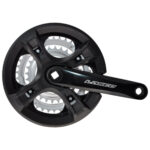 Kampipari LASCO 48/38/28, 170mm alu, nelikantti, 118mm akseli, ketjusuoja, musta