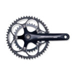 Kampipari LASCO 50/34, 172,5mm, alu, nelikantti, 110,5 mm akseli, musta