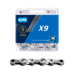 Ketju 9-v KMC X9 Silver/Grey, 1/2 x 11/128", 114L