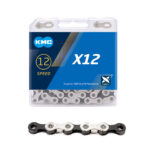 Ketju 12-v KMC X12 Silver/Black, 1/2 x 11/128", 126L