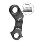 Takavaihtajan korvake UNION, GH-199, KTM, 12 mm läpiakseli, kierre 1.75.