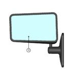 DFK Peili vasen "Wesem" Can-Am Defender, Maverick, Polaris RZR, General, Yamaha