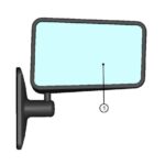 DFK Peili oikea "Wesem" Can-Am Defender, Maverick, Polaris RZR, General, Yamaha