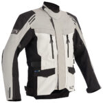 Lindstrands Tekstiilitakki Storbo Vaalean Harmaa Musta 48