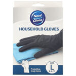 Talouskäsineet, musta 8,5-9 L